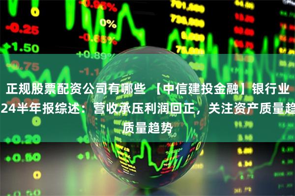 正规股票配资公司有哪些 【中信建投金融】银行业2024半年报综述：营收承压利润回正，关注资产质量趋势